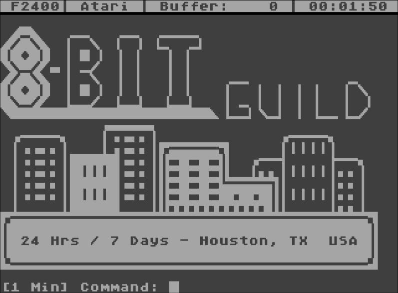 8-bit Guild Login Screen